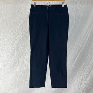 Talbots Hamshire Ankle Dress Pants Straight Leg Navy Blue Sz 6